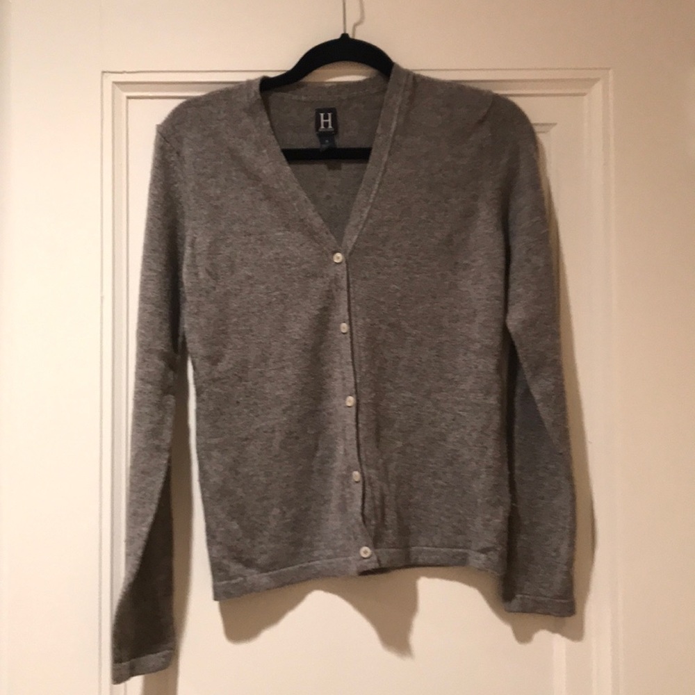 Tommy Hilfiger gray cashmere cardigan